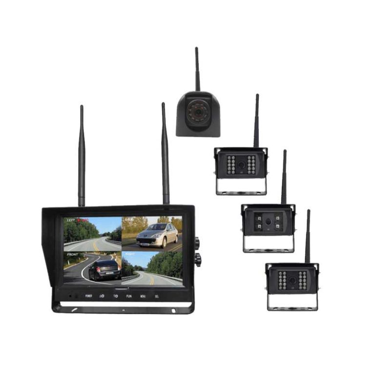 1080P wireless quad view system, rear view camera, backup camera